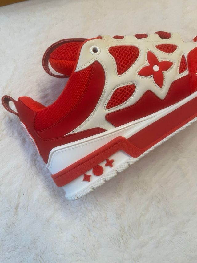 Zapatillas Louis Vuitton LV Skate Rojo y Blanco