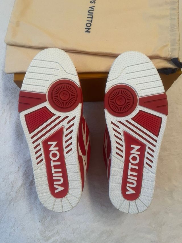Zapatillas Louis Vuitton LV Skate Rojo y Blanco