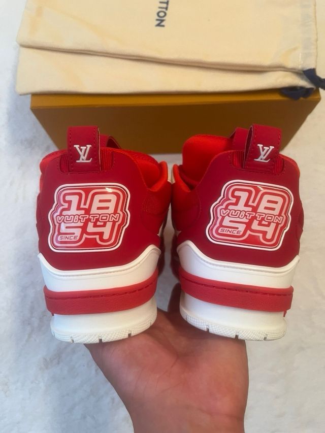 Zapatillas Louis Vuitton LV Skate Rojo y Blanco