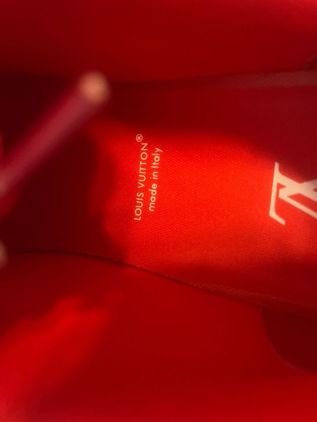 Zapatillas Louis Vuitton LV Skate Rojo y Blanco