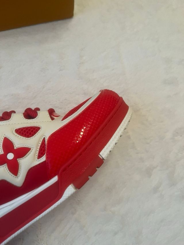 Zapatillas Louis Vuitton LV Skate Rojo y Blanco