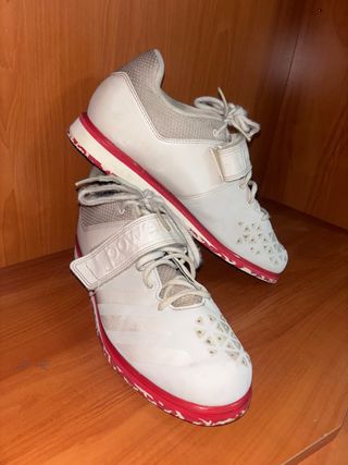 Zapatillas Halterofilia Powerlifting Blancas Rojas