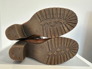Botines Chika 10 Marrones Talla 39 Tacón Ancho