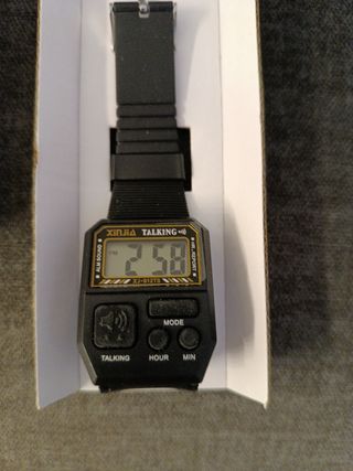 Reloj Parlante XINFA 5 para discapacidad visual.