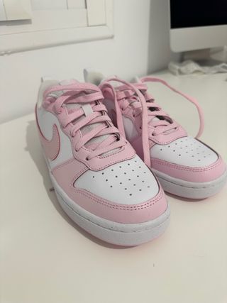Nike Court Borough Low 2 Talla 38 Rosa/Blanco