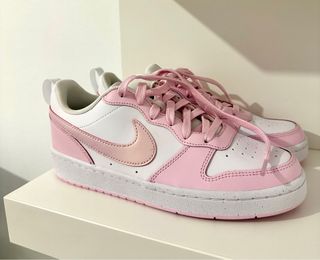 Nike Court Borough Low 2 Talla 38 Rosa/Blanco