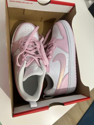 Nike Court Borough Low 2 Talla 38 Rosa/Blanco