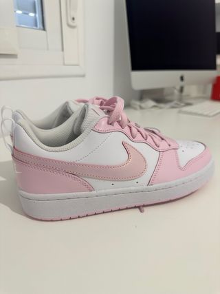 Nike Court Borough Low 2 Talla 38 Rosa/Blanco
