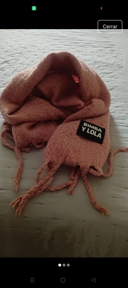 Bufanda rosa Bimba y Lola