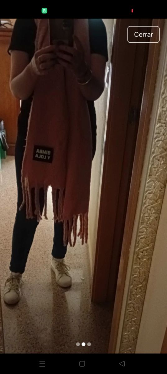 Bufanda rosa Bimba y Lola