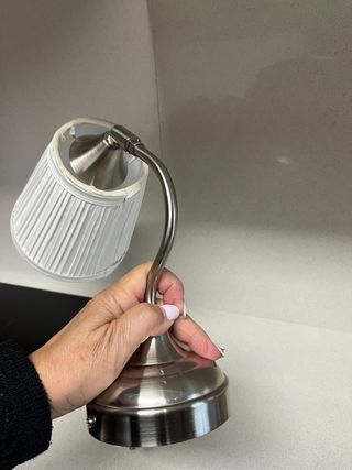 Aplique de pared acero con pantalla