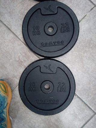 Discos de peso Domyos 10 kg precio por unidad