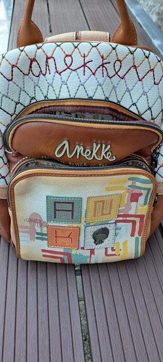 Mochila Anekke Marrón Multicolor