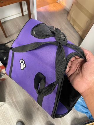 Bolsa de transporte para mascotas morada