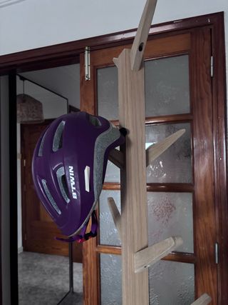 Casco de bicicleta morado Btwin