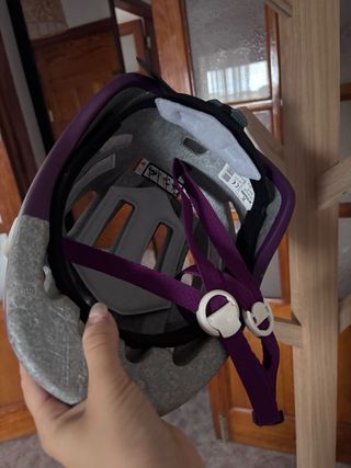Casco de bicicleta morado Btwin