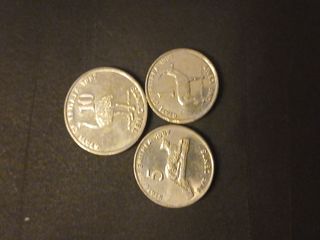 Eritrea 1997 3 monedas SC