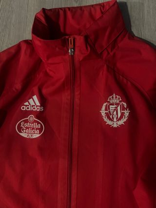 Chubasquero Real Valladolid Adidas Rojo