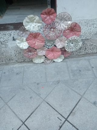 Cuadro Flores Latón Antiguo