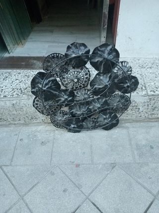 Cuadro Flores Latón Antiguo