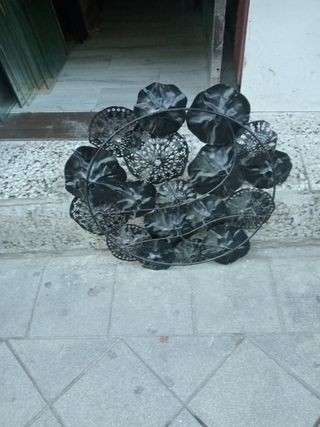 Cuadro Flores Latón Antiguo