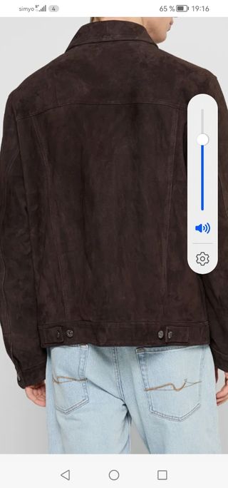 Chaqueta cuero ante italiana M