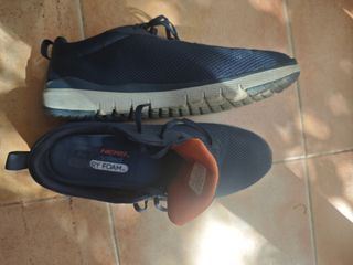 Zapatillas Skechers Hombre Azul Naranja