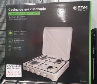 COCINA DE GAS PORTATIL 4 FUEGOS