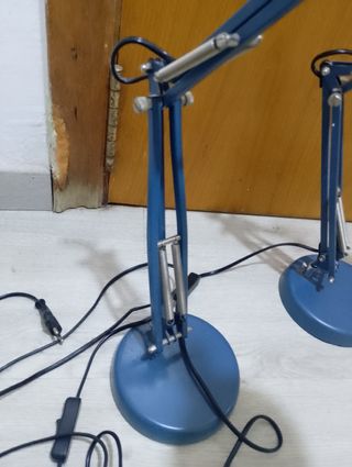 Lámparas de mesa vintage azules (2 unidades)