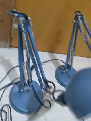 Lámparas de mesa vintage azules (2 unidades)