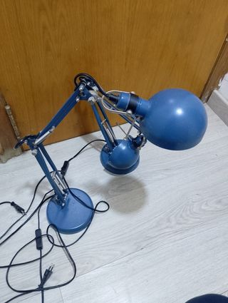 Lámparas de mesa vintage azules (2 unidades)