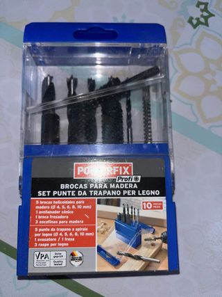Set Brocas Madera Powerfix Profi 10 Piezas
