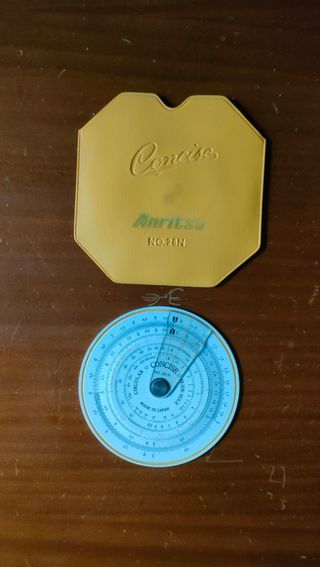 REGLA DE CÁLCULO CIRCULAR CONCISE NO. 28N. Anritsu