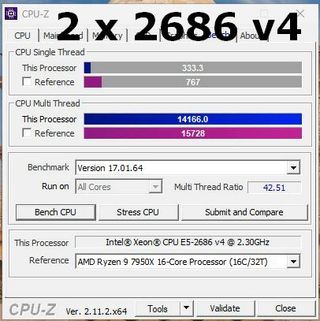 Intel Xeon E5-2686 v4 18 núcleos 36 hilos