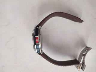 Reloj Caballero Pulsera Marrón y Plata