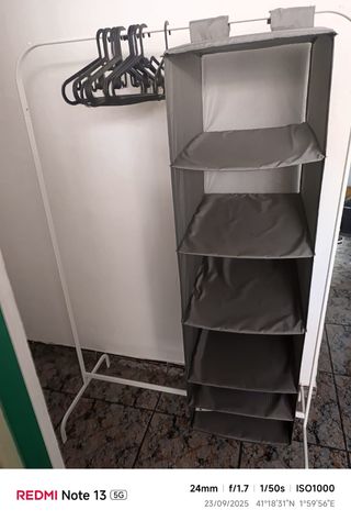 Burra para ropa con organizador