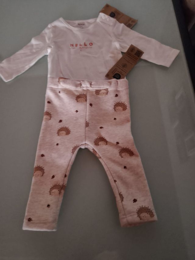 Conjunto bebé HELLO erizos nuevo