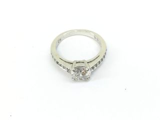 Anillo Bisutería Plata con Circonitas