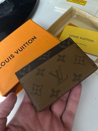 Tarjetero Louis Vuitton Monogram Marrón