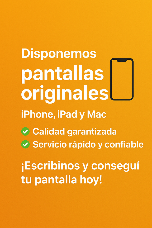 Pantalla Original Apple iPhone, iPad, Mac