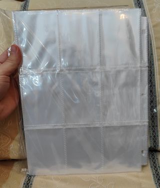 50 Hojas con 9 bolsillos para cartas y cromos