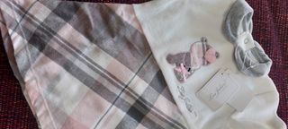 Vestitino ciniglia 6/9 mesi orsetto