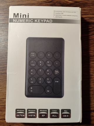 Teclado Numérico inalámbrico USB