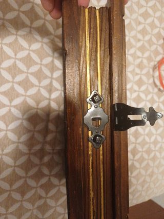 Caja de madera decorativa mapa antiguo