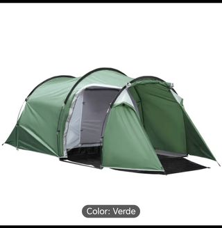 Tienda de campaña Outsunny túnel verde