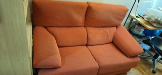 Sofá naranja 2 plazas