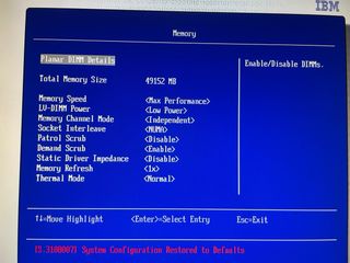 Servidor IBM 2 procesadores y RAM