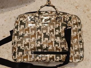 Maletín ordenador Misako estampado gatos