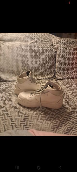 Scarpe donna 2star bianche e argento in pelle n.38