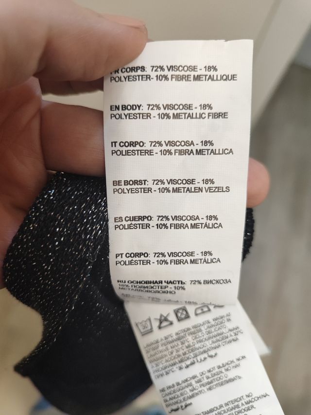 Maglia donna Jennyfer nera e argento